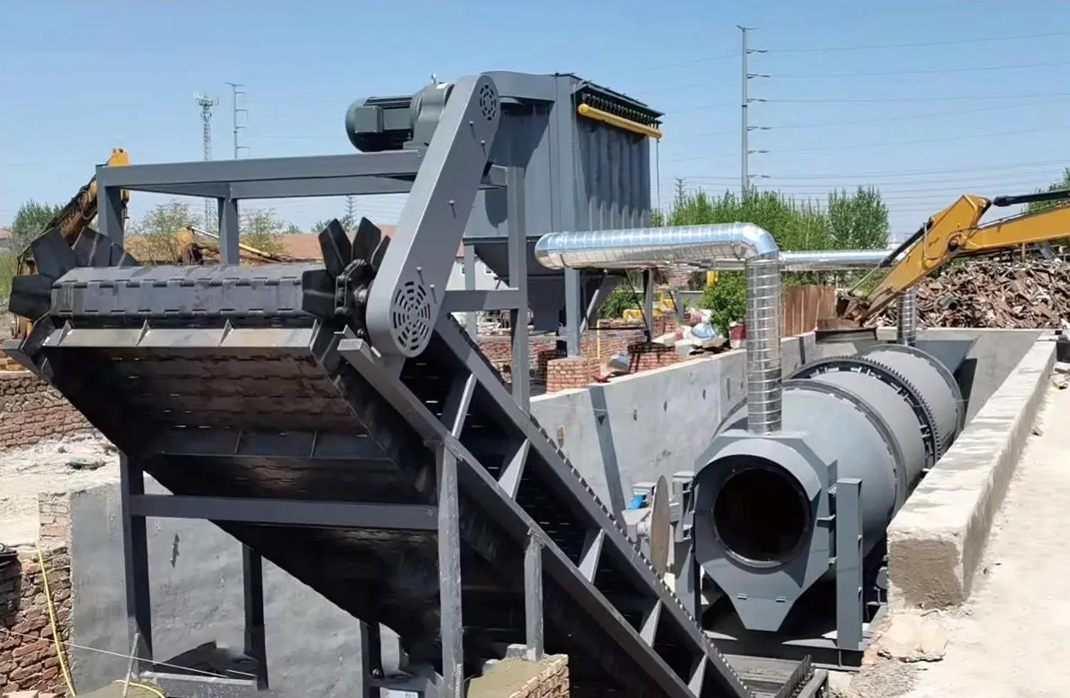 Scrap metal dry grinder