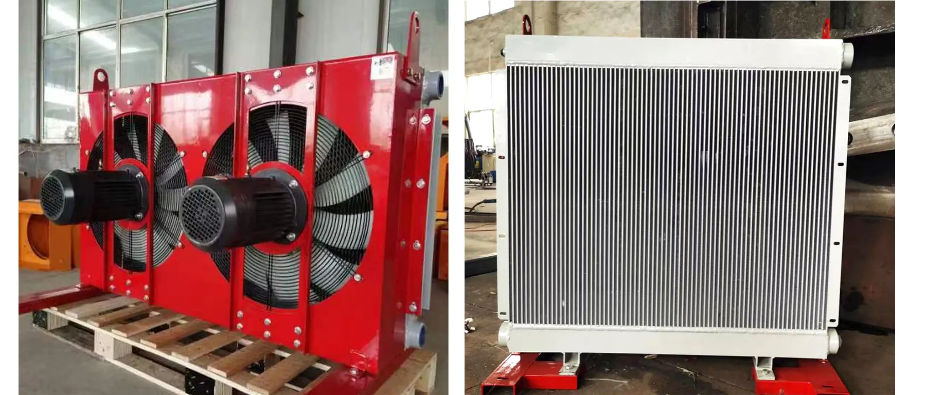 Plate-fin radiator cooling system