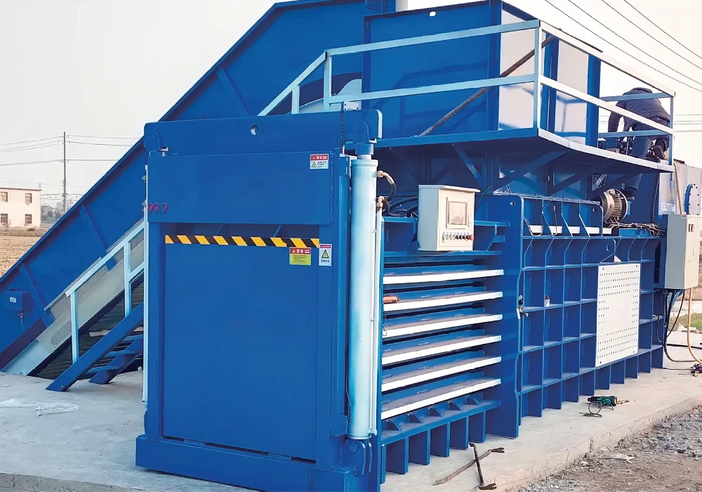 Horizontal Hydraulic  Baler - Lifting Door Type