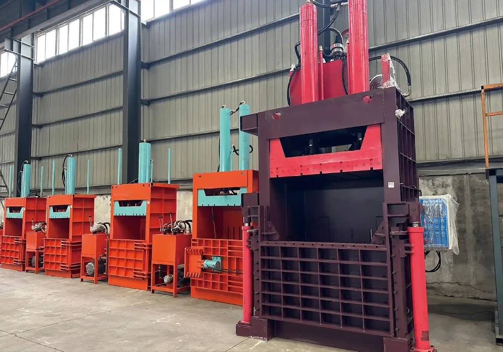 Vertical all-steel plate  hydraulic baler