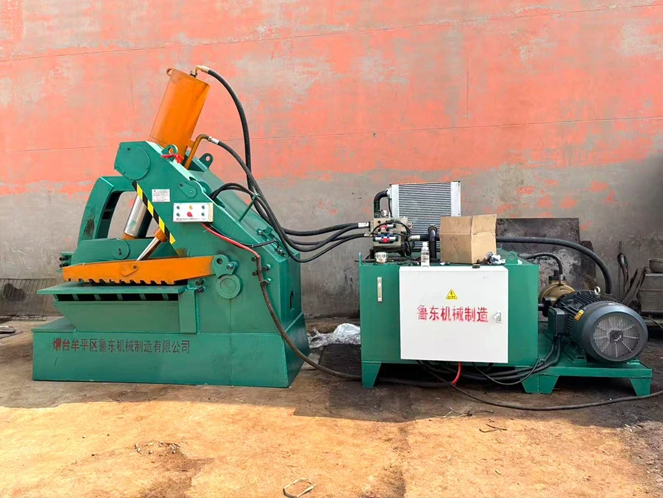 Alligator Shear Main Unit and Hydraulic Power Station, Real Shot
