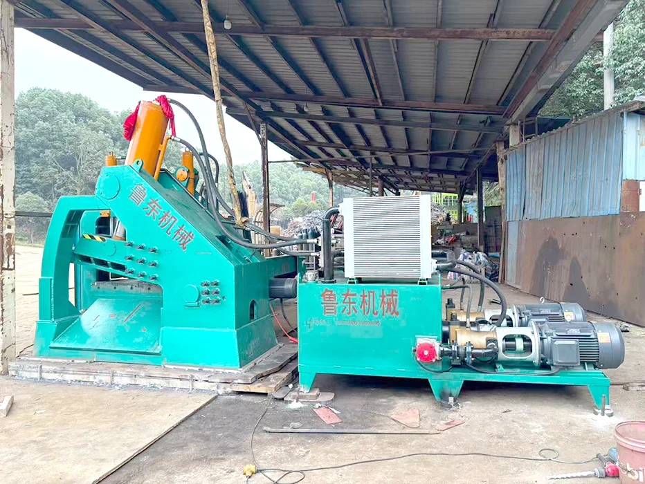 Outdoor Real Shot of Complete Alligator Shear Unit