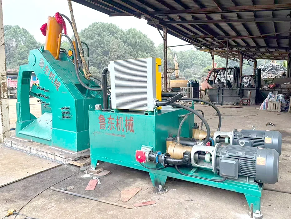 Alligator Shear Hydraulic Power Station and Shearing Unit Display