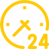 24 Hour Service Icon