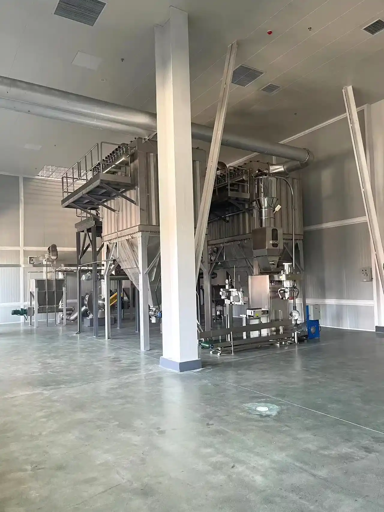 The protein powder grinding system designed and installed by our company